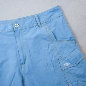 AFTCO Men's Blue Cargo Shorts 40 Fishing Outdoor Quick Dry Utility Pockets